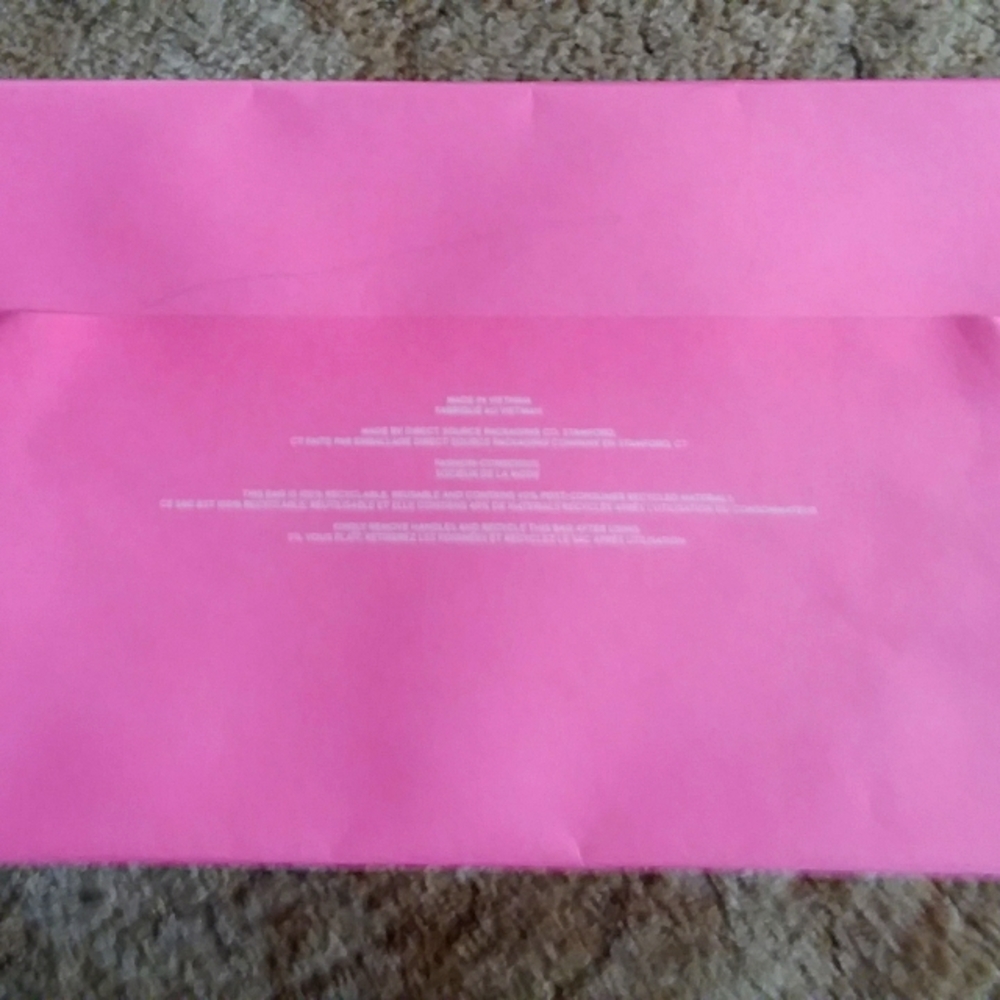 Kate Spade New York Shopping Bag HOT PINK Cardboard - Picture 3 of 5